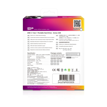 Dysk zewnętrzny HDD Silicon Power Armor A30 (2TB; 2.5