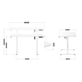 Biurko elektryczne MA-Leader 7.0 White