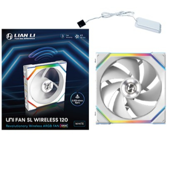 Lian Li UNI FAN SL Wireless 120 Obudowa komputera Wentylator 12 cm Biały 1 szt.