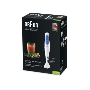 Braun MQ 3000 Smoothie 0,6 l Blender immersyjny 700 W Niebieski, Biały