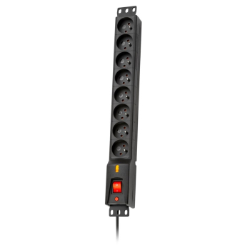 Listwa zasilająca Lestar LXARM 810 G-A K.:CZ 3M (3m; kolor czarny)
