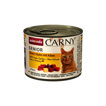ANIMONDA Carny Senior wołowina, kurczak z serem - mokra karma dla kota - 200g