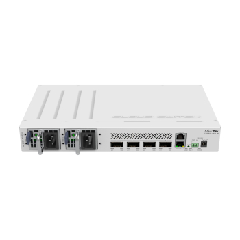 Mikrotik CRS504-4XQ-IN łącza sieciowe Zarządzany Fast Ethernet (10/100) Obsługa PoE Biały
