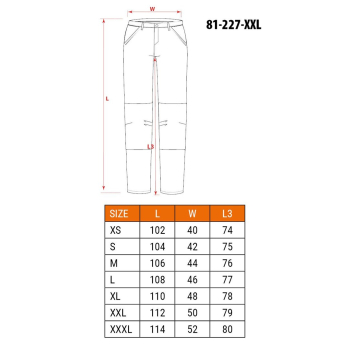 NEO tools 81-227-XXL spodnie ochronne