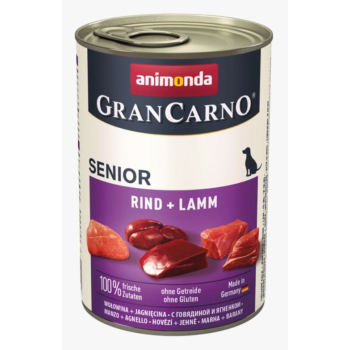 ANIMONDA Grancarno Senior wołowina i jagnięcina - mokra karma dla psa -  400g