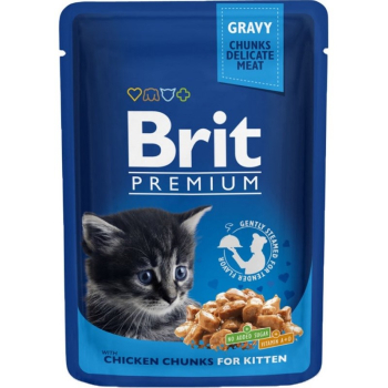 BRIT Premium Cat Kitten Chicken - mokra karma dla kota - 100g