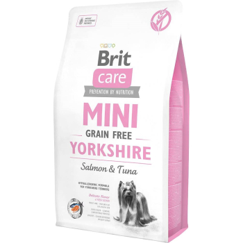 Brit Care Adult Mini GF Salmon & Tuna - Yorkshire - sucha karma z łososiem i tuńczykiem dla psów dorosłych ras miniaturowych - 7 kg