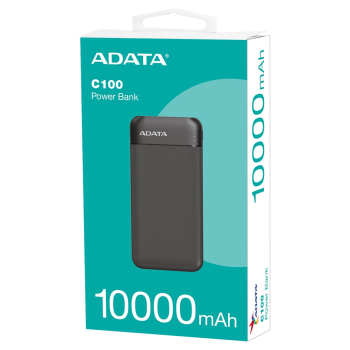ADATA C100 Litowo-polimerowy (LiPo) 10000 mAh Czarny