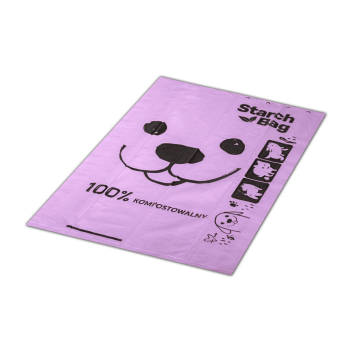 STARCHBAG BIOworki 8 rolek x 15 szt. kol. liliowy