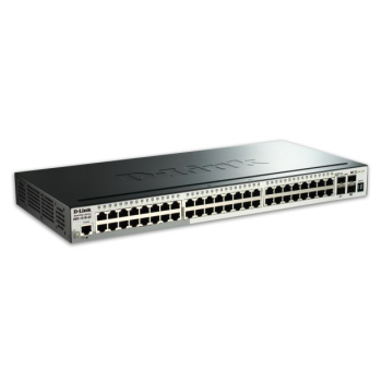D-Link DGS-1510-52X łącza sieciowe Zarządzany L3 Gigabit Ethernet (10/100/1000) 1U Czarny