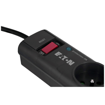 Listwa przeciwprzepięciowa EATON PS4F (4 x UTE; 10 A; kolor czarny)