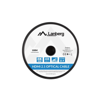 LANBERG KABEL HDMI M/M V2.1 100M 8K OPTYCZNY AOC CA-HDMI-30FB-1000-BK