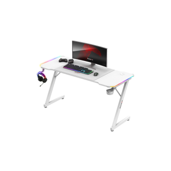 Biurko gamingowe Huzaro Hero 3.3 White  RGB