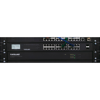 Intellinet 561433 łącza sieciowe Zarządzany Gigabit Ethernet (10/100/1000) Obsługa PoE Czarny