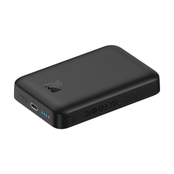 Powerbank Baseus Magnetic Mini Air Wireless 10000mAh 20W+kabel USB C-USB C (czarny)