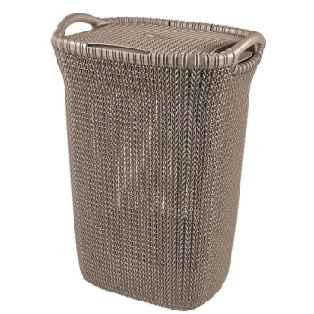 Kosz CURVER Knit 228410 (57l; 1 komora; kolor brązowo-szary