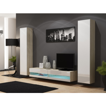 Zestaw VIGO NEW 4 sonoma/biały połysk