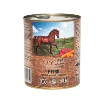 O'CANIS Konina z warzywami i siemieniem - mokra karma dla psa - 800 g
