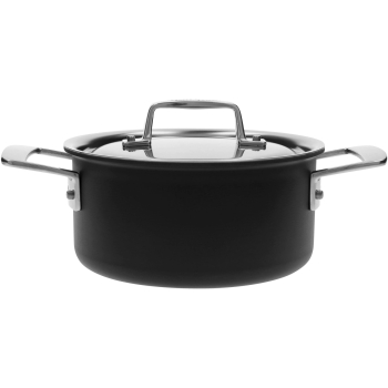 DEMEYERE BLACK 5 Garnek niski z pokrywką 2.2 ltr
