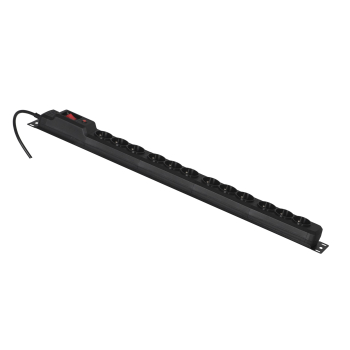 Listwa przeciwprzepięciowa Activejet COMBO/12gn/5m/cz (12 x UTE; 10A (2500 W); 5m; kolor czarny)