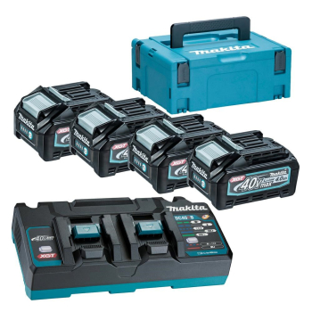 MAKITA ZESTAW ZASILAJĄCY 40V 4x4,0Ah XGT (BL4040x4+DC40RB) (UN3480)