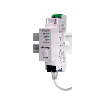 Shelly - Szyna DIN - "Pro EM 50A" - licznik energii elektrycznej - w zestawie 2x 50A funkcja pomiaru terminali - WLAN - LAN