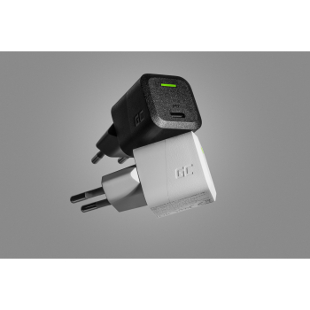 GREEN CELL ŁADOWARKA USB-C GAN GC POWERGAN 33W PD 3.0 QC 3.0 USB-C CZARNA