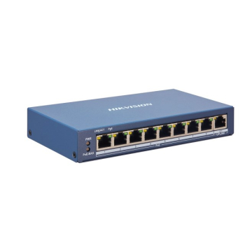 Hikvision DS-3E1309P-EI łącza sieciowe Zarządzany L2 Fast Ethernet (10/100) Obsługa PoE Szary