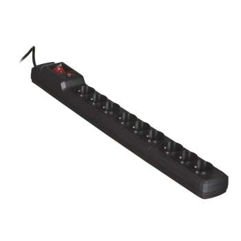 Listwa przeciwprzepięciowa Activejet ACJ Combo 9gn 1,5m (9 x UTE; 10 A; 1,5m; kolor czarny)