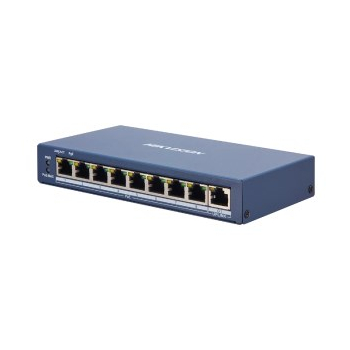 Hikvision DS-3E1309P-EI łącza sieciowe Zarządzany L2 Fast Ethernet (10/100) Obsługa PoE Szary