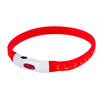 HILTON LED Obroża Silikonowa 1,4x0,8x40cm z USB dla psa