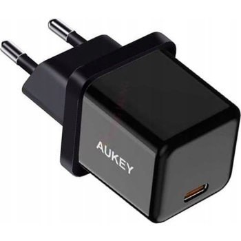 AUKEY ŁADOWARKA SIECIOWA PD 20W, MINI, CZARNA