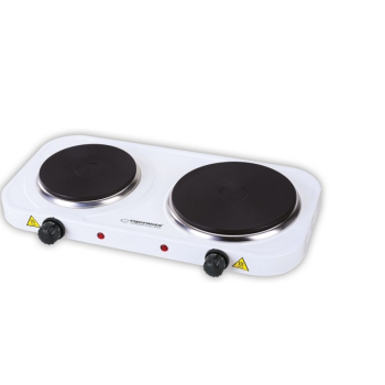 Kuchenka elektryczna Esperanza YELLOWSTONE EKH007W (Płyta elektryczna; 2 pola grzejne; 1000W, 1500W; kolor biały)