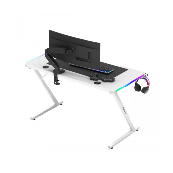 Biurko gamingowe Huzaro Hero 2.5 White RGB