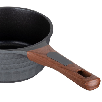 Resto Kitchenware 93500 garnek 1,4 l Okrągły Czarny, Drewno
