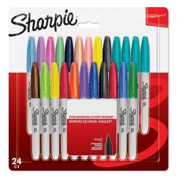 Zestaw markerów permanentnych Sharpie Fine Electro Pop - 24 kolory