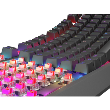 GENESIS Thor 230 TKL klawiatura Gaming USB QWERTY Hiszpański Czarny