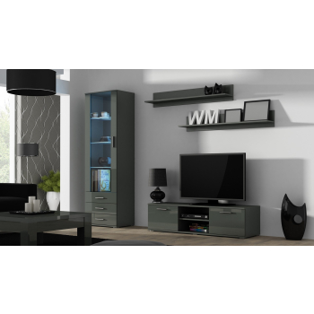 Witryna SOHO S1 szary/ szary połysk
