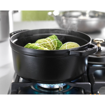 Garnek żeliwny okrągły STAUB 40500-281-0 - czarny 6.7 ltr