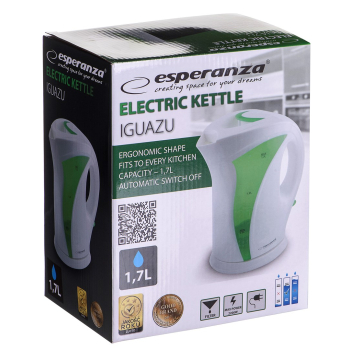 Czajnik elektryczny Esperanza Iguazu EKK018G (2200W 1.7l; kolor zielony)