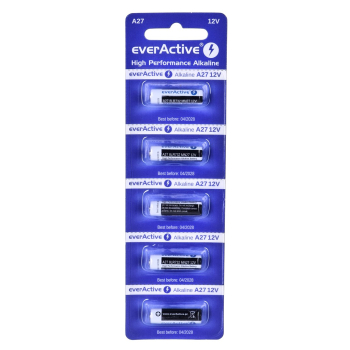 EVERACTIVE BATERIE ALKALICZNE 27A 12V, BLISTER 5 SZT. 27A5BL