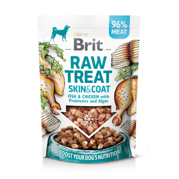 BRIT RAW TREAT SKIN&COAT FISH&CHICKEN 40g