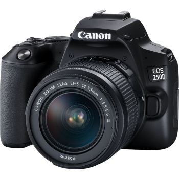 Canon EOS 250D + EF-S 18-55mm f/3.5-5.6 III Zestaw do lustrzanki 24,1 MP CMOS 6000 x 4000 px Czarny