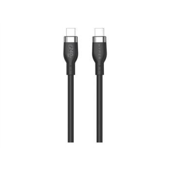 1M USB-C CHARGING CABLE BLAC/K SILICONE 240W