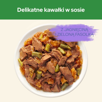 Purina Cat Chow Sterilised z jagnięciną i zieloną fasolką w sosie - mokra karma dla kota - 85 g