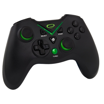 Gamepad bezprzewodowy Esperanza EGG112K (PC, PS3, Xbox One; kolor czarny, kolor zielony)