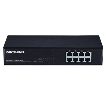 INTELLINET SWITCH ETHERNET 8X 10/100MBPS RJ45 POE/
