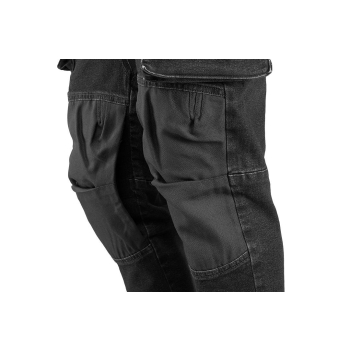 Spodnie robocze DENIM, czarne, rozmiar L