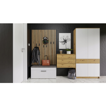 Szafka na buty ze schowkiem PARMA 100x35xH49 biel
