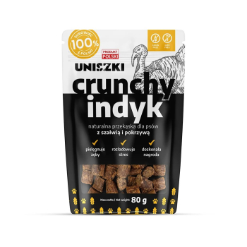 UNISZKI Crunchy indyk - Szałwia Pokrzywa 80g